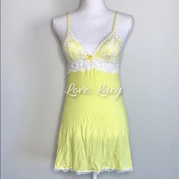 Victoria’s Secret Sunny Soft Lace Slip Dress